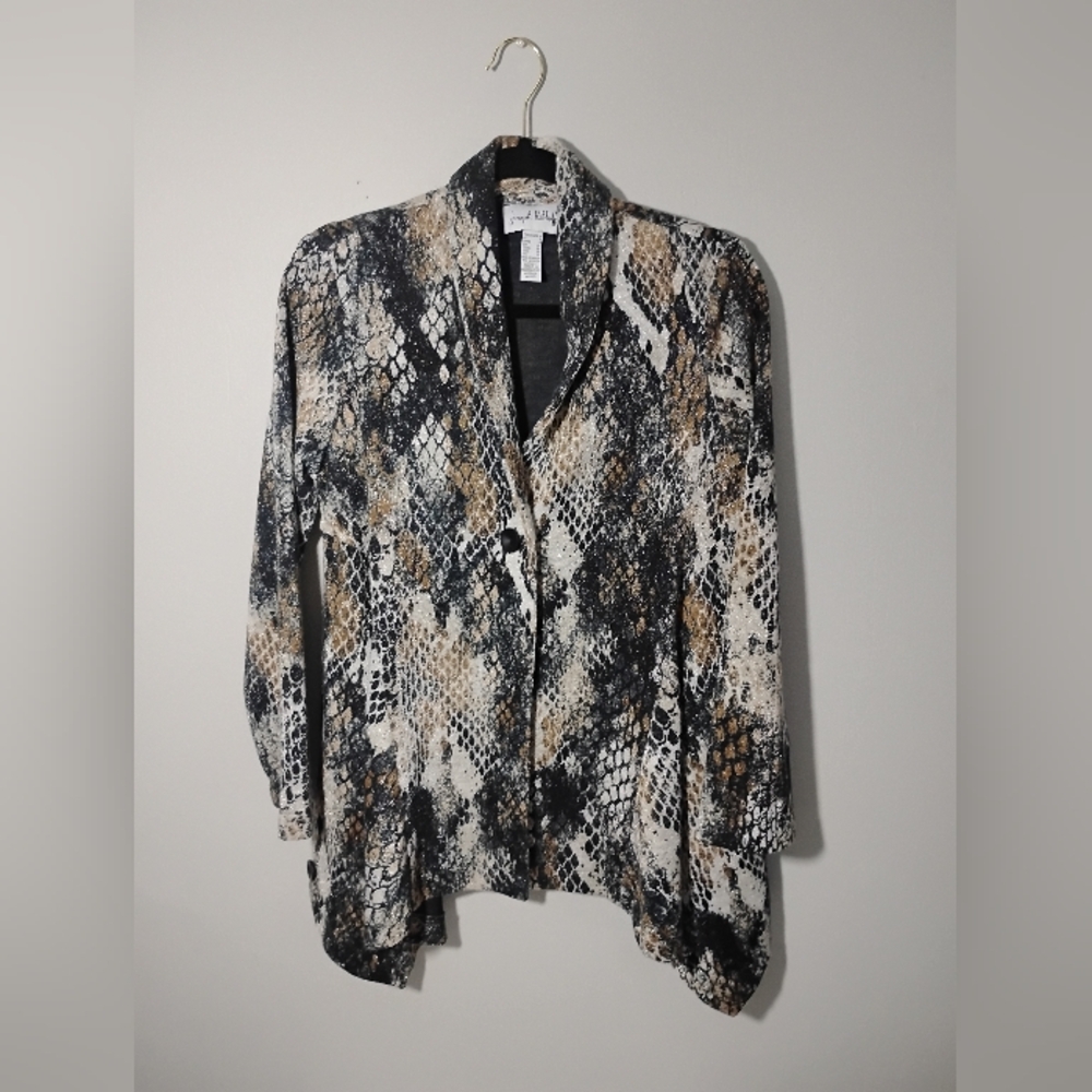 Joseph Ribkoff glitter light jacket size 6